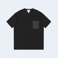 보테가 베네타 트렉 리벳 우븐 티셔츠 블랙